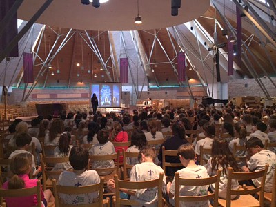 On Dias at Prince of Peace Catholic school